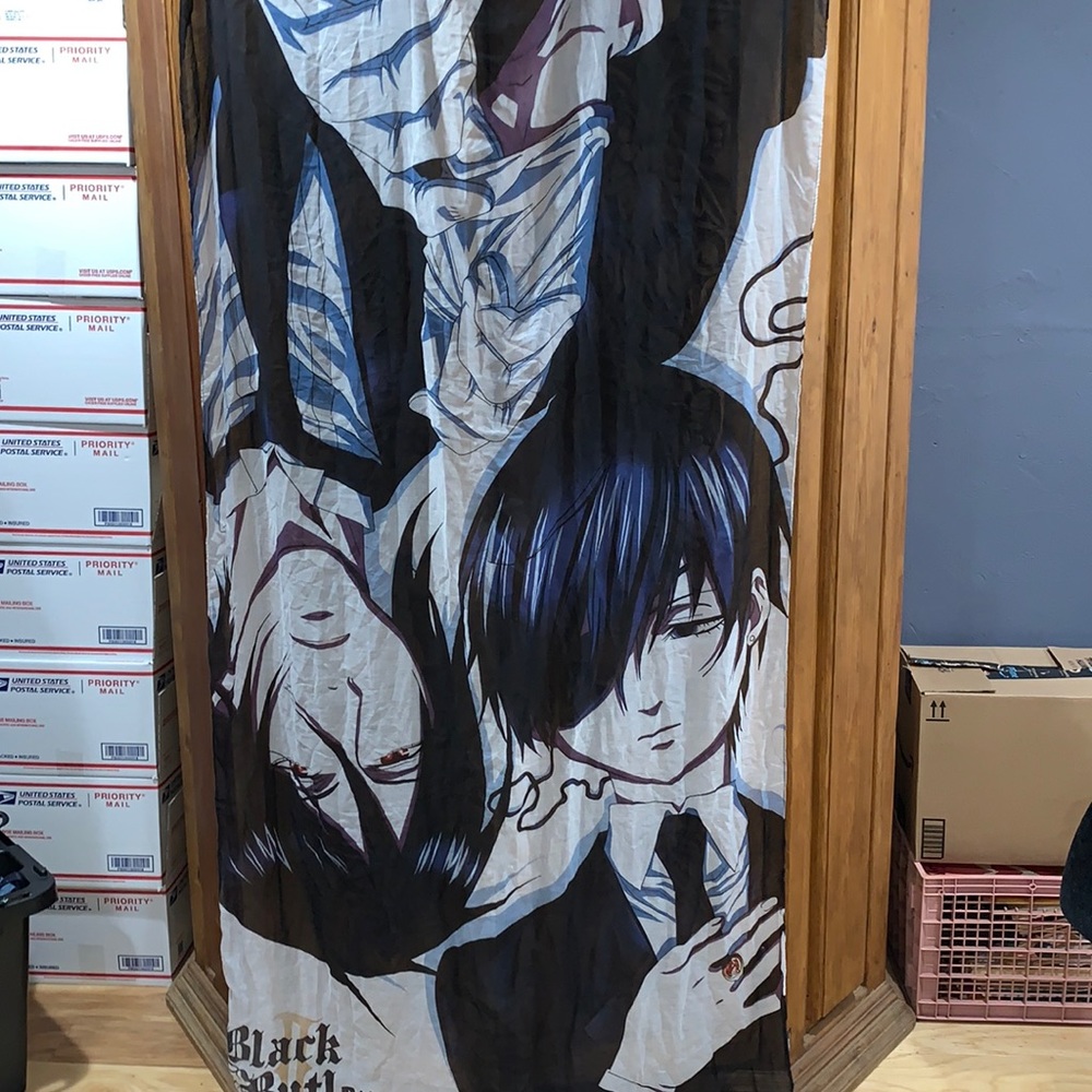EUC Black Butler anime style wall hanging